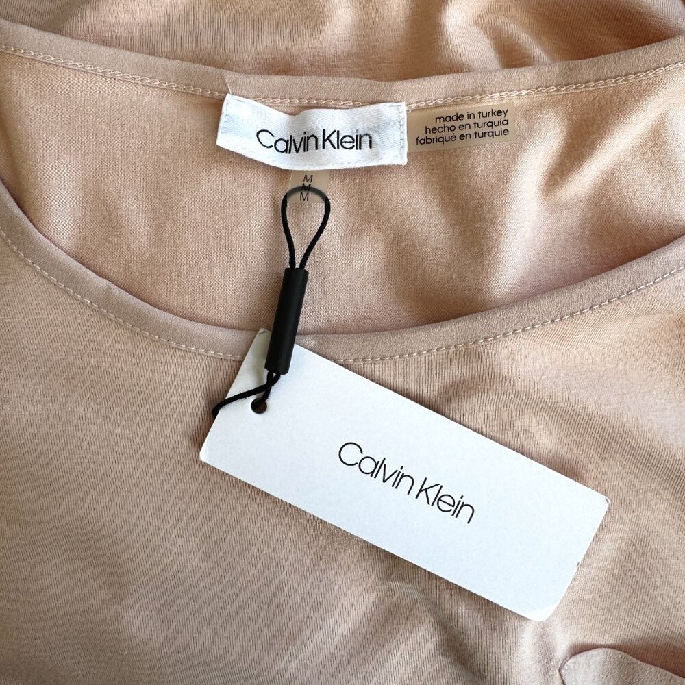 NWT Calvin Klein Blush Pink Top M - Picture 5 of 8